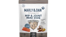 MARLY&DAN Hip&Joint Mini Dog, XS-S, Somon, punguță recompense funcționale fără cereale câini, sistem articular, 50g