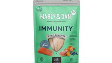 MARLY&DAN Immunity, XS-XL, Somon, punguță recompense funcționale fără cereale câini, sistem imunitar, 80g