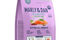 MARLY&DAN Kitten , Somon, hrană uscată fără cereale pisici junior, 400g
