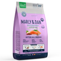 MARLY&DAN Kitten , Somon, hrană uscată fără cereale pisici junior, 400g - 2