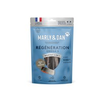 MARLY&DAN Regeneration Omega3 Salmon Skin, XS-XL, Somon, punguță recompense funcționale monoproteice fără cereale câini, piele & blană, 60g - 2