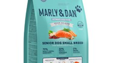 MARLY&DAN Senior Small Breed, XS-S, Somon, hrană uscată fără cereale câini senior, 4kg