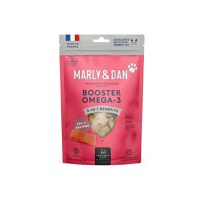 MARLY&DAN Skin & Coat Booster Omega3, Somon, punguță recompense funcționale monoproteică fără cereale pisici, piele & blană, 40g - 1