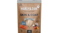 MARLY&DAN Skin&Coat, XS-XL, Somon, punguță recompense funcționale fără cereale câini, piele & blană, 80g
