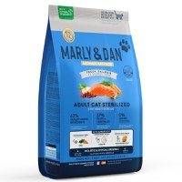 MARLY&DAN Sterilized , Somon, hrană uscată fără cereale pisici sterilizate, 400g - 1