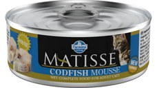 MATISSE, Cod, conservă hrană umedă pisici, (pate), 85g