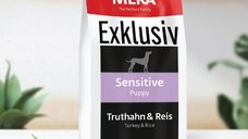 MERA Exklusiv Sensitive Puppy - Hrană Uscată pentru Câini Junior cu Curcan și Orez, XS-XL, 15kg