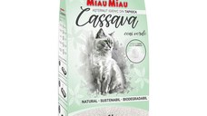MIAU MIAU Cassava, ceai verde, așternut igienic pisici, granule, tapioca, aglomerant, ecologic, biodegradabil, 6l MIAU MIAU Cassava, neparfumat, așternut igienic pisici, granule, tapioca, aglomerant, ecologic, biodegradabil, 6l
