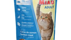 MIAU MIAU, Somon, plic hrană umedă pisici, (în sos), 100g
