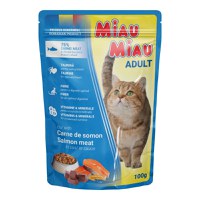 MIAU MIAU, Somon, plic hrană umedă pisici, (în sos), 100g - 2