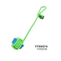 MON PETIT AMI, jucărie sfoară câini S-L, activități fizice, textil, verde 7x50cm, 1buc - 1