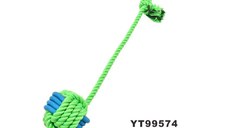 MON PETIT AMI, jucărie sfoară câini S-L, activități fizice, textil, verde 7x50cm, 1buc