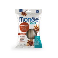MONGE Gift Puppy&Junior Mini Dental Sticks, XS-S, Miel și Anason, punguță recompense funcționale fără cereale câini junior, 120g - 2