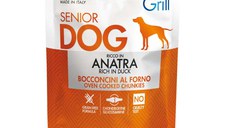 MONGE Grill Senior, XS-XL, Rață, plic hrană umedă câini senior, (în suc propriu), 100g