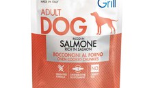 MONGE Grill, XS-XL, Somon, plic hrană umedă câini, (în suc propriu), 100g