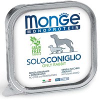 MONGE Monoprotein, XS-XL, Iepure, tăviță hrană umedă monoproteică fără cereale câini, (pate), 150g - 2