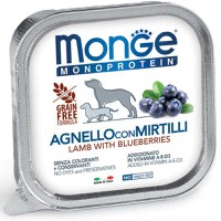 MONGE Monoprotein, XS-XL, Miel și afine, tăviță hrană umedă monoproteică fără cereale câini, (pate), 150g - 2