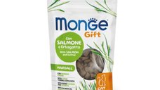 MONGE Recompense Funcționale pentru Pisici cu Somon si Catnip, 60g - Fără Cereale, Reduc Ghemurile de Blană