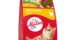 MY LOVE, Pui, hrană uscată pisici, 300g