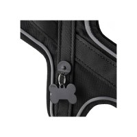 MYFAMILY Memopet, ham câini MYFAMILY Memopet, ham cu NFC câini, textil, XS, 30-35cm, negru - 3
