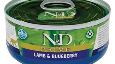 N&D Prime, Miel și afine, conservă hrană umedă fără cereale pisici, (în sos), 70g