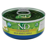 N&D Prime, Mistreț și Măr, conservă hrană umedă fără cereale pisici, (în sos), 70g - 2