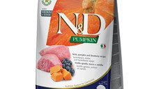 N&D Pumpkin Puppy Medium/Maxi, M-XL, Miel și afine, hrană uscată fără cereale câini junior, 12kg