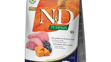 N&D Pumpkin Puppy Mini, XS-S, Miel și afine, hrană uscată fără cereale câini junior, 2.5kg