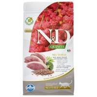 N&D Quinoa Adult Sterilizat, Rață și Broccoli, hrană uscată fără cereale pisici, 1.5kg - 2