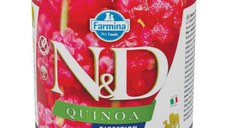 N&D Quinoa Digestive, XS-XL, Miel și Pește, conservă hrană umedă fără cereale câini, sistem digestiv, (în sos), 285g