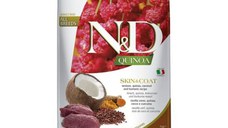 N&D Quinoa Skin&Coat, XS-XL, Vânat, hrană uscată fără cereale câini, piele & blană, 7kg