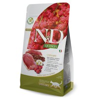 N&D Quinoa Urinary, Rață, hrană uscată fără cereale pisici, sistem urinar, 1.5kg - 1