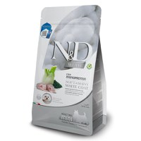 N&D White & Brown Adult Mini, XS-S, Biban și Spirulină, hrană uscată monoproteică fără cereale câini, piele & blană, 2kg - 1
