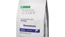 NATURES PROTECTION Dieta Veterinara Superior Care pentru Dermatoze, Somon, 1.5kg, Hrană Uscată Monoproteică pentru Câini XS-XL