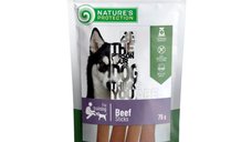 NATURES PROTECTION Sticks pentru câini, XS-XL, Vită, 75g - recompense delicioase