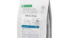 NATURES PROTECTION Superior Care White Dogs - Hrană Uscată Fără Cereale pentru Câini Junior & Adult, 10kg