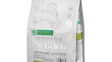 NATURES PROTECTION Superior Care White Dogs Junior Small&Mini, Pește Alb, hrană uscată fără cereale câini juniori, reducerea petelor la câinii albi NATURES PROTECTION Superior Care White Dogs Junior XS - S, Pește Alb, hrană uscată fără cereale câini juni