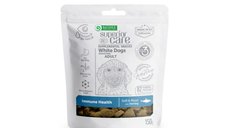 NATURES PROTECTION Superior Care White Dogs, Recompense Funcționale Fără Cereale cu Hering și Ceai Verde, XS-XL, 150g