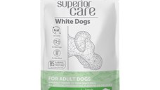 NATURES PROTECTION Superior Care White Dogs, XS-XL, Ton și Pește alb, plic hrană umedă câini, (topping), 70g