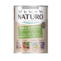NATURO Grain Free, XS-L, Curcan și Legume, conservă hrană umedă fără cereale câini, (în sos), 390g - 2