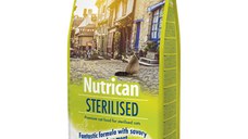 NUTRICAN Sterilised, Pui și Curcan, hrană uscată pisici sterilizate, 10kg