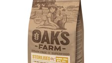 OAK'S FARM Sterilised Salmon - Hrană Uscată Fără Cereale pentru Pisici Sterilizate, 400g