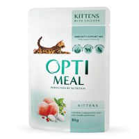 OPTIMEAL Kitten, Pui, hrană umedă pisici junior, (în sos) OPTIMEAL Kitten, Pui, plic hrană umedă pisici junior, (în sos), 85g - 5