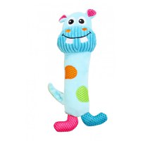 PAWISE Hipopotam, jucărie de pluș câini, S-L, pluș, cu sunet, multicolor, 21 x 8 x 4.5 cm - 1