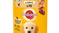 PEDIGREE Junior, Hrană Umedă pentru Câini Pui, Conservă 400g, XS-XL, în Aspic