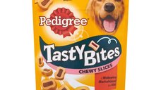 PEDIGREE Tasty Bites cu branza, recompense delicioase pentru caini, 155g