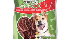 PERFECT SNACK Rondele Marmorate cu Vita pentru Caini, XS-XL, Fara Cereale, 80 g