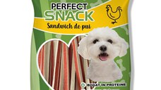 PERFECT SNACK Sandwich, XS-XL, Pui, punguță recompense câini, 80g