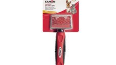 Perie pentru caini si pisici CAMON cu dinti de otel si varfuri rotunjite, S, 4.5x6cm