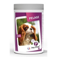 PET PHOS Pelage, supliment piele & blană câini, comprimate PET PHOS Pelage, M-XL, supliment piele & blană câini, cutie, 450 comprimate - 1